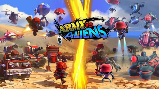 Скачать игру : [ Army Vs Aliens Defense - сражения с инопланетянами ] - Android -