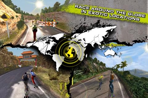 Скачать игру : [ Downhill Xtreme - гонки на скейтбордах] - Android -